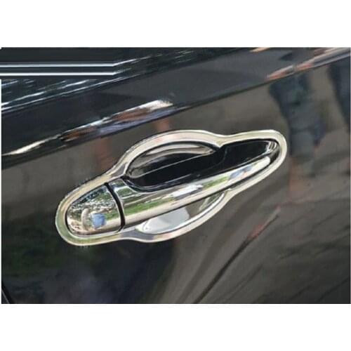 For Toyota RAV4 RAV 4 2013 2014 2015 ABS Chrome Side Door Handle Cover Trim Car Sticker Auto Exterior Accessories