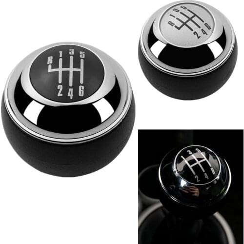 Car Gear Shift Knob Shifter Lever Handle Ball Chrome Black Manual For Mini R50 One D R52 R53 Cooper S 3 Doors 2001-2007 2008