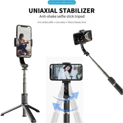 Apai Genie Bluetooth Handheld Gimbal Stabilizer Smartphone anti-shake selfie stick expandable mini tripod For IOS Android