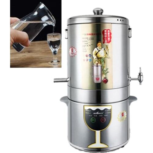 1500W Alcohol Distiller Home Brewing Equipment brewing Distillation Liquor Small Stainless Copper Brewing Alcohol Machine 5L