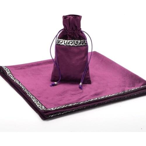 Altar Tarot Cards Bag Party Table Cloth Board game Tablecloth Divination Wicca Tapestry Vintage Retro Red Black Purple Blue