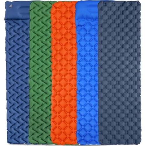 Ultralight Inflatable Sleeping Pad Portable Air Cushion Camping Mat with Pillow Air Mattress Outdoor Sleeping Cushion X159D