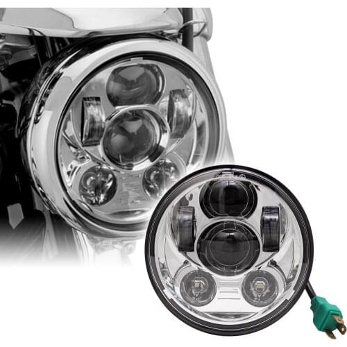 Motorcycle 5.75" Projector 45W LED Lamp Headlight For Harley Sportster Iron 883 1200 Dyna Street Bob FXDB