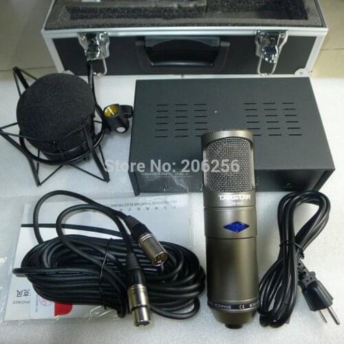 Takstar cm-450-l Super Cardioid tube professional condenser microphone broadcasting recording studio microphone Aluminum Box