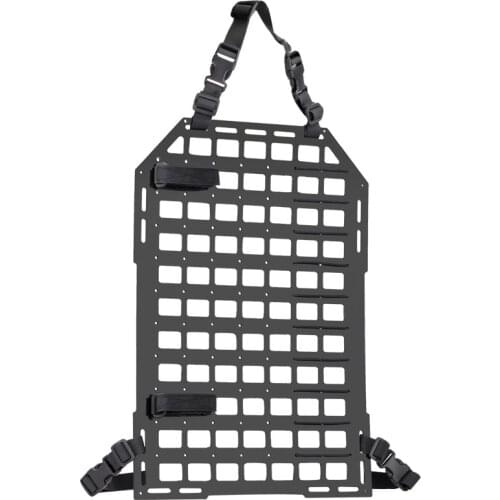 Tactical Car Rear Seat Backrest Organizer Hard Panel MOLLE Car CS Paintball Air Gun Hunting Seat PP Board Chair Backrest Equipme