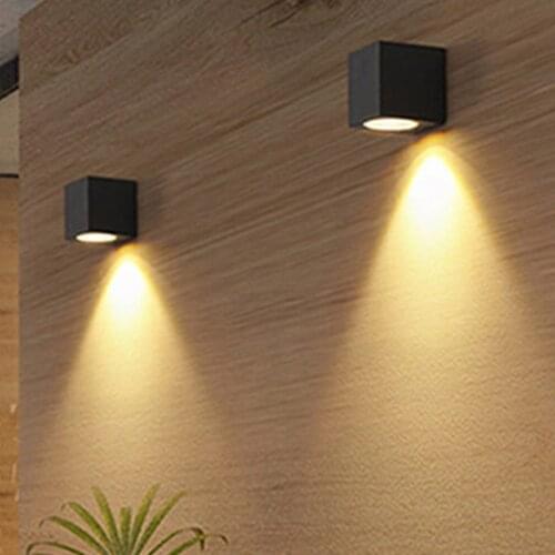 Outdoor LED Proch Light with Gu10 Bulb Waterproof Garden Exterior Wall Lamp Hotel Patio Balcony Corridor Terrace Wall Lights