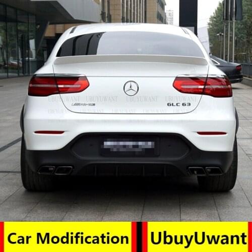 UBUYUWANT For Mercedes Benz GLC 2016-2020 ABS Primer Color Exterior Rear Spoiler Tail Trunk Boot Wing Decoration