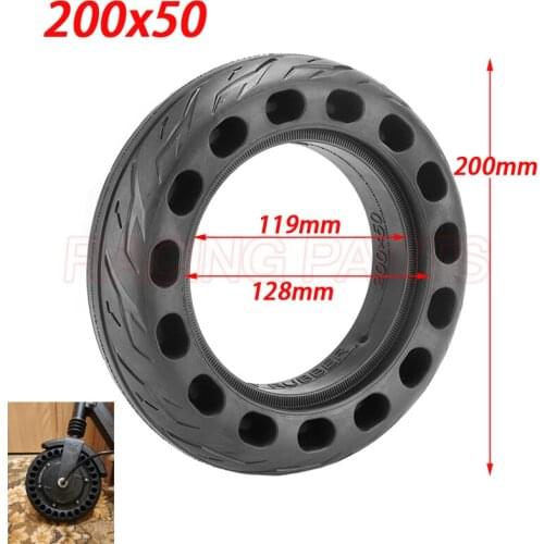 High quality 200x50 solid wheel Explosion-proof Electric Bike Scooter tyres 8 inch Motorcycle Solid Tires Bee Hive Holes