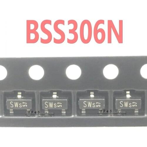 10pcs 100% orginal new transistor BSS306N 2.3A 30V silk screen SWs SOT-23 real stock