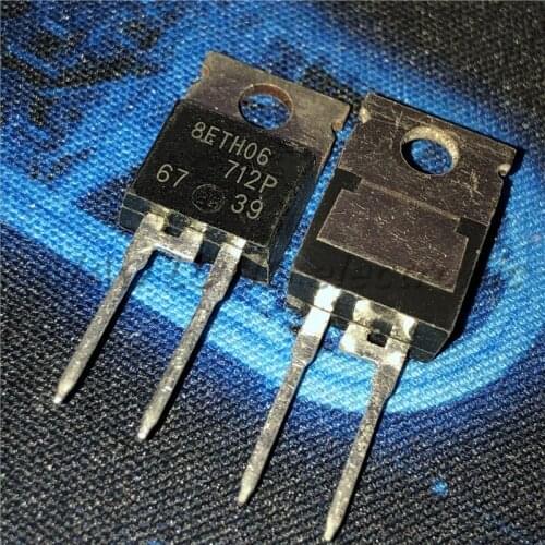 10PCS/LOT 8ETH06 TO-220-2 8A/600V Fast Recovery Diode