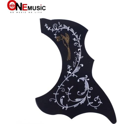 10 pcs Alice Acoustic Guitar Pickguard A025M R54mm Black Color Vine Pattern For 36" 37" 38" 39" Guitarra Small Size Pick Guard