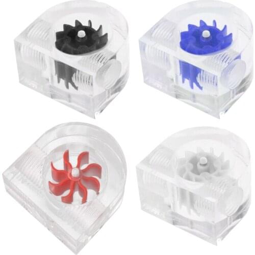 Acrylic Flow Meter G1/4 Thread Water Cooling System Coolant Filter Indicat Computer Cooler Fittings 2-Way Holes