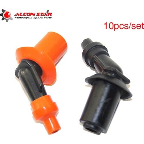 Alconstar 10 Pcs Motorcycle Spark Plug Cap Cover For Gasoline Engine Dirt Bike ATV Quads Buggy GY6 125 CG125