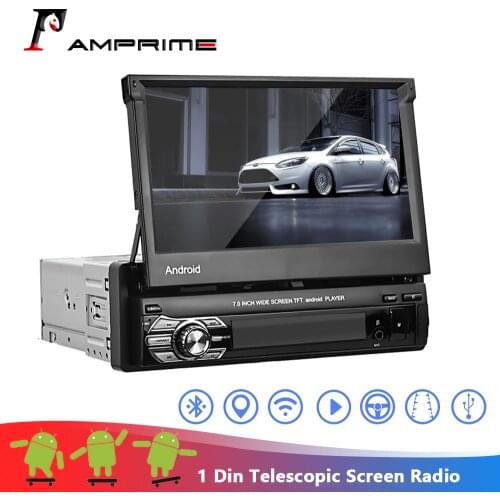 AMPrime Android Car Radio Autoradio 1 Din 7'' Touch Screen Car Multimedia Player GPS Navigation Wifi Auto MP5 Bluetooth USB FM