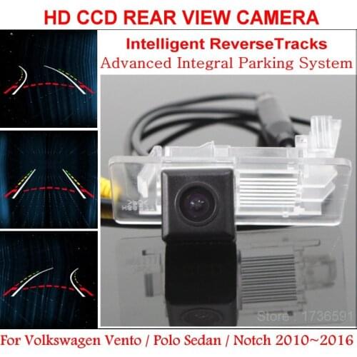 Lyudmila Car Intelligent Parking Tracks Camera FOR Volkswagen Vento / Polo Sedan / Notch 2010~2016 Reverse Rear View Camera