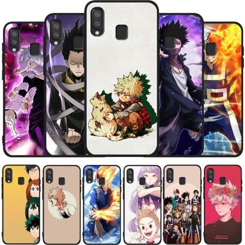 Boku no Hero Academia black Phone Case For Samsung A10 M10 A20 A30 A40 A50 A30S M20 M30 M30S M40 A60 A01 A21 A31 A51 A20E