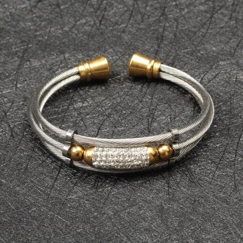 The Queen Bracelet for Women Jewelry Twisted Steel Wire for Women Jewelry Drop Shipping