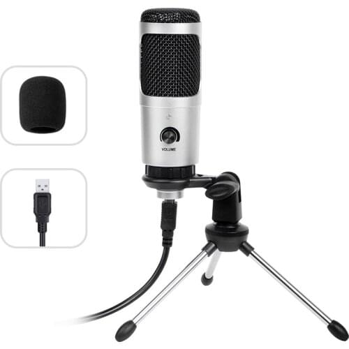 Cella M1 PRO USB Condenser Microphone 192kHz/24-Bit for PC Streaming Gaming Computer And YouTube Recording With Tripod Stand