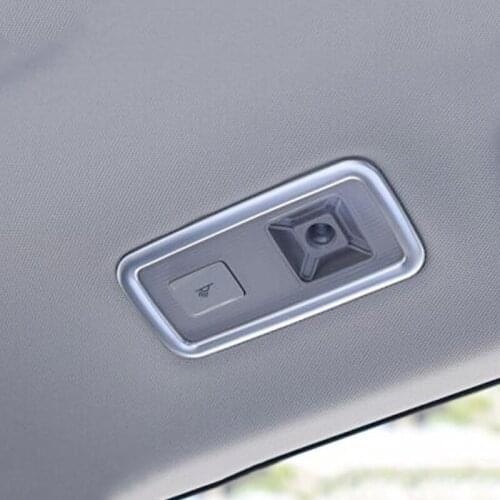 For Tiguan MK2 2016 2017 2018 ABS Matte rear tail reading switch light lamp frame Cover Trim accessories 2pcs