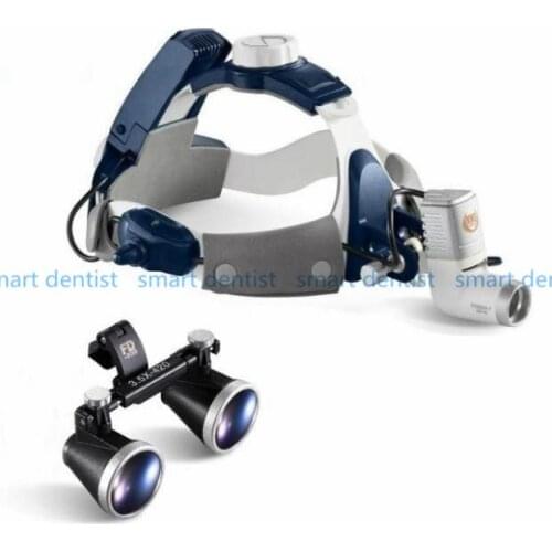 Good Quality 2017 New 5W LED Surgical Head Light dental Lamp All-in-Ones Headlight with loupes 2.5X , 3.5X