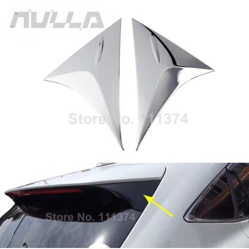 Chrome Car Side Door Rear View Window Spoiler Protect Insert Garnish Bezel Decor Cover Trim For Toyota Harrier Venza 2020 2021