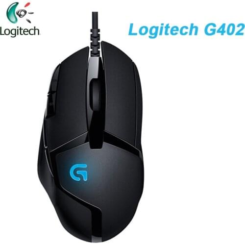 Logitech G402 Hyperion Fury mouse with Optical 4000DPI High Speed gaming mouse Support Official Verification for PC Laptop