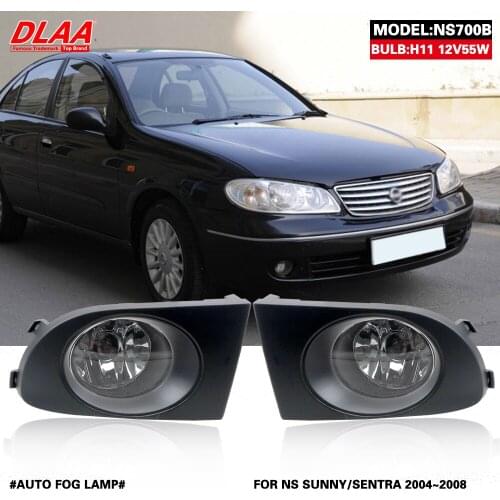 DLAA For Sunny Sentra 2004 2005 2006 2007 2008 Front Fog Lights Car Styling Spot Light Fog Lamps With Switch - 1 Pair