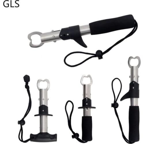 Portable New Fish Grip Soft Rubber Grip Stainless Steel Fishing Tackle Freshwater/Saltwater Clip Lip Carp Multifunctional Tools
