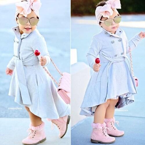 Pudcoco Trench Coats For Girls