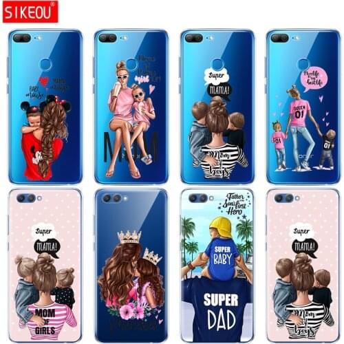 Case for Huawei Honor 10 V10 3c 4C 5c 5x 4A 6A 6C pro 6X 7X 6 7 8 9 LITE case Silicone Cover phone shells Baby mom Girl and Boy