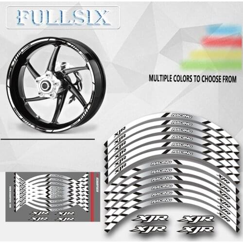 Motorcycle Rim stripes Decals 17inch Wheel Sticker Reflective Tape For Yamaha XJR 400 1200 1300 Reflective sticker