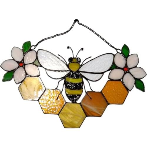 Creative Acrylic Bee Decoration Pastoral Window Painting Hanging Ornaments Home Bedroom Ornaments Gifts For Friends And Family