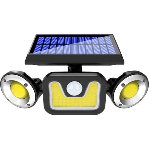 100LED Solar Light Outdoor Solar Lamp PIR Motion Sensor Wall Light Waterproof Solar Powered Sunlight for Garden Decoration