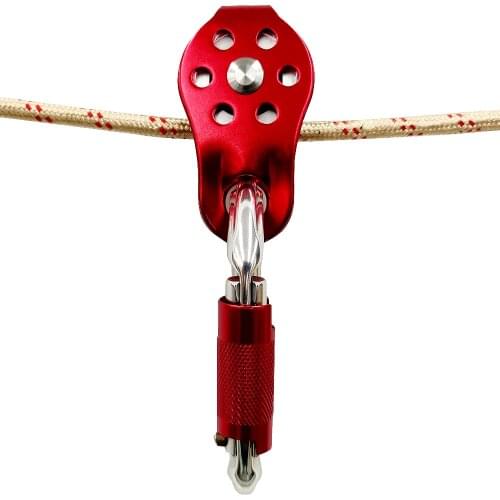 Outdoor Climbing Rope Pulley Single Fixed Mountaineering Rope Climbing Rappelling Survival Equipment Red, Yellow