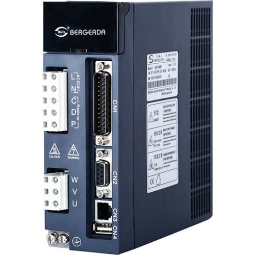 High speed and high accuracy servo motor Tamagawa 20bit encoder can replace Delat directly +servo drive low price 400W 1.27Nm