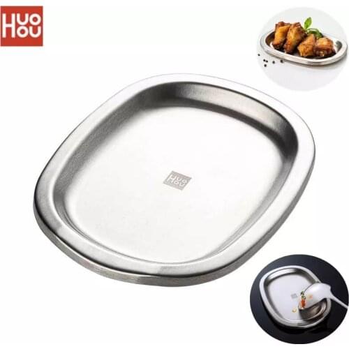 Youpin Huohou 304 Stainless Steel Soup Rice Spoon Pad Tray Mat Kitchen Tool Durable Anti-rust Easy To Clean temporary container