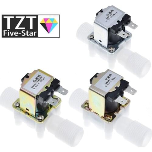 1/2" Plastic Solenoid Valve 12V 24V 220V Magnetic Washing Machine Dispenser Drinking Water Pneumatic Pressure Controller Switch