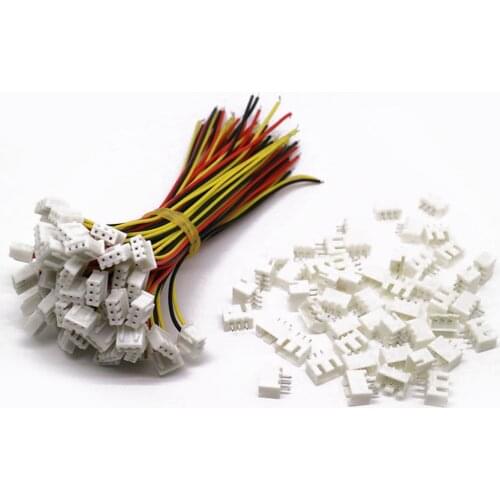 10 Sets Jst Xh 2.5-3 Pin Battery Connector Plug Female & Male With 100mm Wire