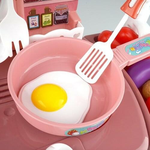 18 Pcs Simulation Kitchen Play House Female Girl Toy Cooking Utensils 2 Childrens Set Simulated Oven Toy Gift