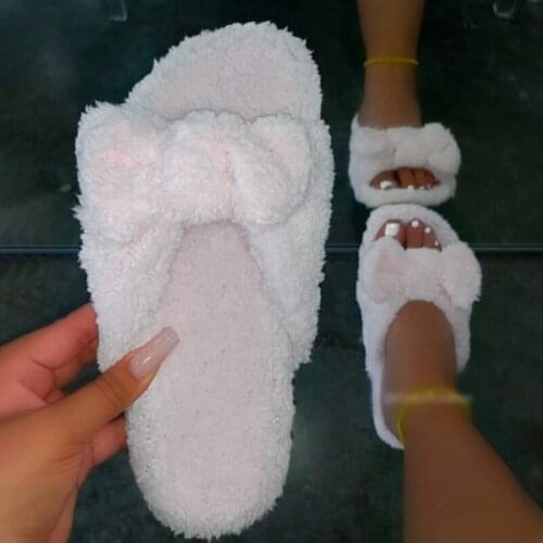 2021 Ladies slippers soft and cute winter warm slippers indoor ladies slippers