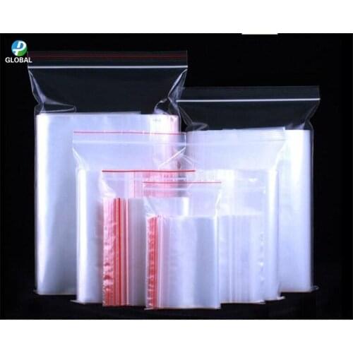 3000 pcs12*18cm Zipper Resealable Plastic Packaging pouch Self sealing Transparen Candy & OPP & Jewelry &Gifts Package poly bag