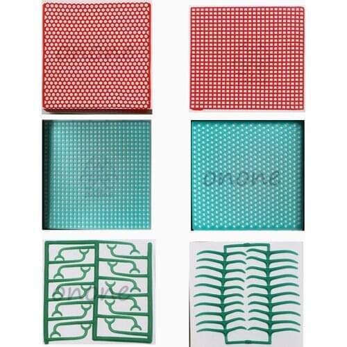 5 Boxes Dental Lab Material Dental Mesh Wax Net Round Hole Square Grid Clasp Shape Wax Sheet