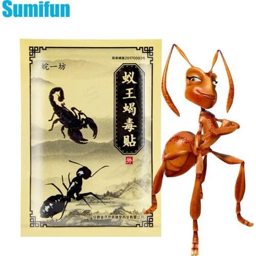 64pcs Heat Ant Pain Relief Patch Medical Plasters Muscle Pain Arthritis Capsicum Joints Arthritis Treatment Painkilling Sticker