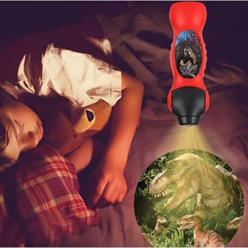 Kids Dinosaur Pattern Projector Toys Starry sky projection flashlight simulation projector luminous small toy Education Model