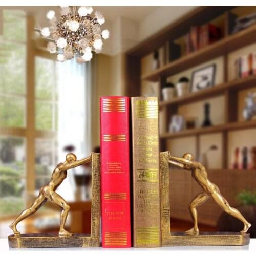 European style creative retro male body book resin crafts decoration Home Furnishing bookcase modern Bookends ornament