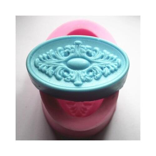 Ree shipping handmade soap silica gel mould candle soap mould silicone mold for DIY Retro grilles