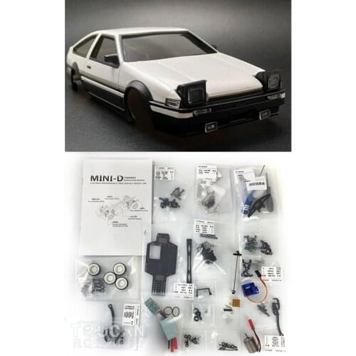 FTRC 1/28 MINID RC Remote Control DriftRacing Car 4WD KIT W Chassis Motor ESC For TOYOTA AE86 Toys For Boys Gift THZH1121-SMT6
