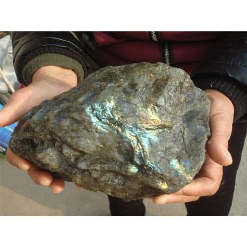 4995g Top blue gold natural labradorite moonlight ishihara glass stone creamery to moonlight ishihara ore rock PA1027