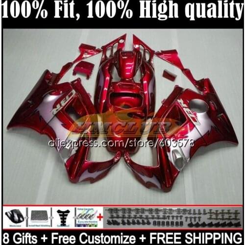 Injection Body For HONDA CBR 600F3 CBR600FS CBR600F3 11CL.45 CBR600 F3 95 96 CBR 600 CC FS F3 1995 1996 OEM Fairing Red&flames