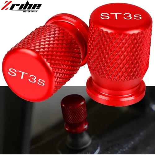 Motorcycle Accessorie Wheel Tire Valve Stem Caps CNC Airtight Covers For Ducati ST3SABS ST3S ST3 S ABS 2007 2006 2005 2004 2003